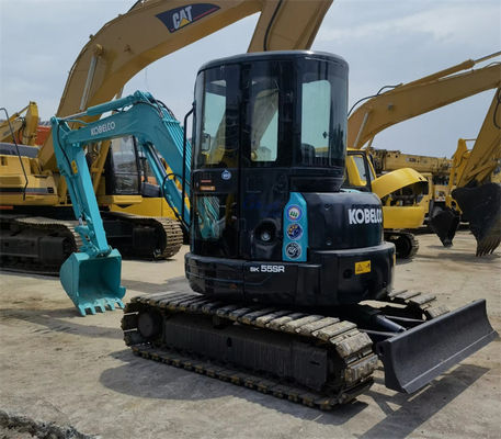 Подержанный 2020 год 5260 кг Кобелко экскаватор SK55SR с двигателем Yanmar 4TNV88