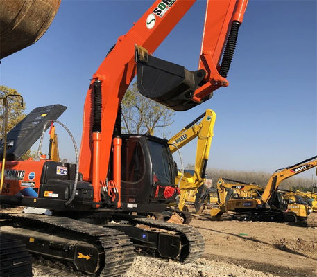 Хорошее состояние Подержанный 19400KG Оранжевый Hitachi экскаватор Zx200 с двигателем ISUZU AA-6BGIT