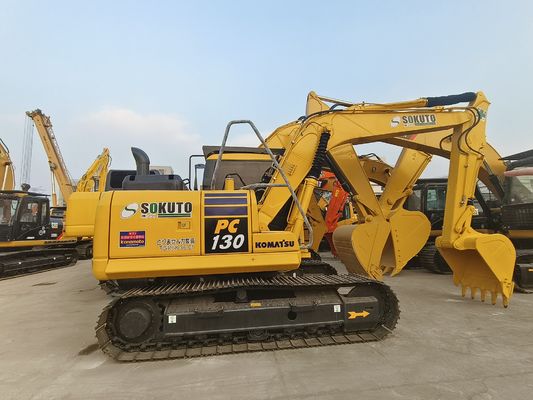Использованный японский оригинальный 13тонный экскаватор Komatsu PC130 pc130-7 для продажи