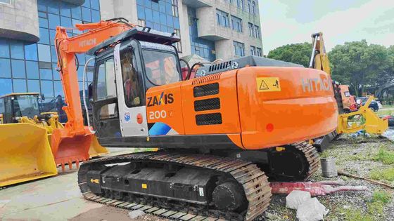 Хорошее состояние 19400KG Оранжевый Подержанный экскаватор Hitachi Zx200 с двигателем ISUZU AA-6BGIT