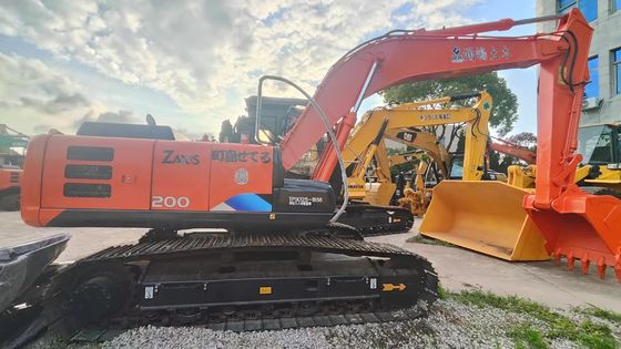 Оранжевый Хорошее состояние 19400 кг Подержанный экскаватор Hitachi Zx200 мощностью 109.6кВт