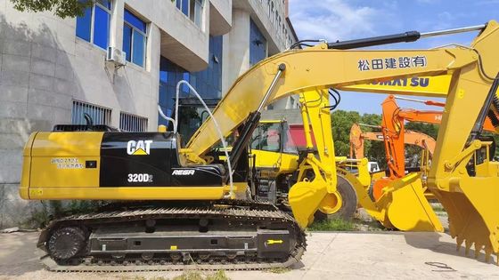 Использованная CAT 320D2 Caterpillar Excavator 20-тонная средняя выемочная машина Рабочее место готово