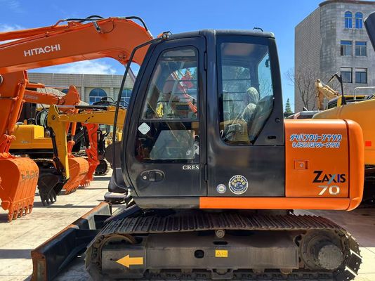Использованный японский мини-экскаватор HITACHI ZX70 7 тонн Zaxis 70 с двигателем Isuzu, гусеничный, самоходный