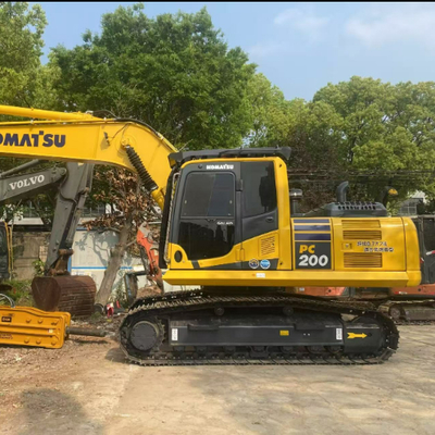 Подержанный гидравлический гусеничный экскаватор Komatsu Pc200, 20 тонн, мини-экскаваторы б/у