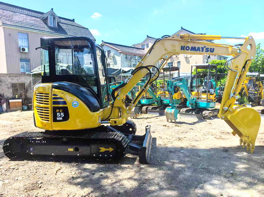 Б/у мини-экскаватор Komatsu PC55 2022 года, 5,5 тонн | Нулевой вылет задней части | Б/у мини-экскаватор | 2000 моточасов | Гарантия 1 год