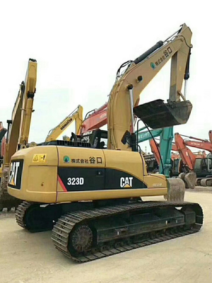 Использованный японский импортный 23-тонный экскаватор CAT 323D, оснащенный двигателем Caterpillar C6.6