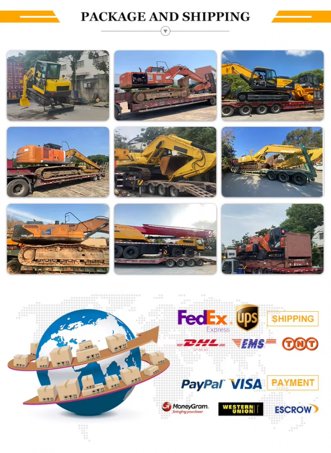 Капуста 325B 325BL Использованный экскаватор Cat 325BL 325D 325DL 325D2 Экскаватор с мощным двигателем 6